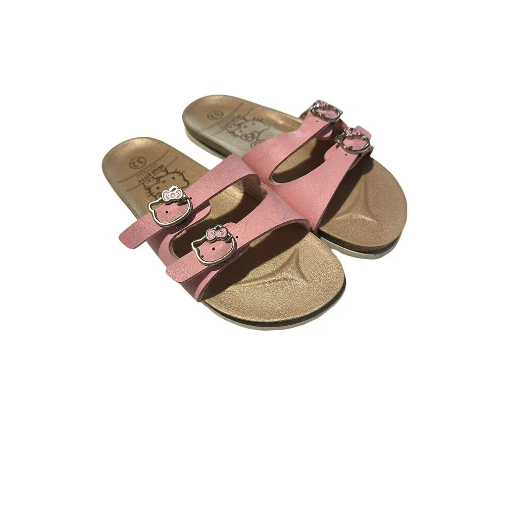 Hello Kitty Sanrio Kids Size 32 US 1 Slides Youth Girls Soft Pink Slip On #S34-1